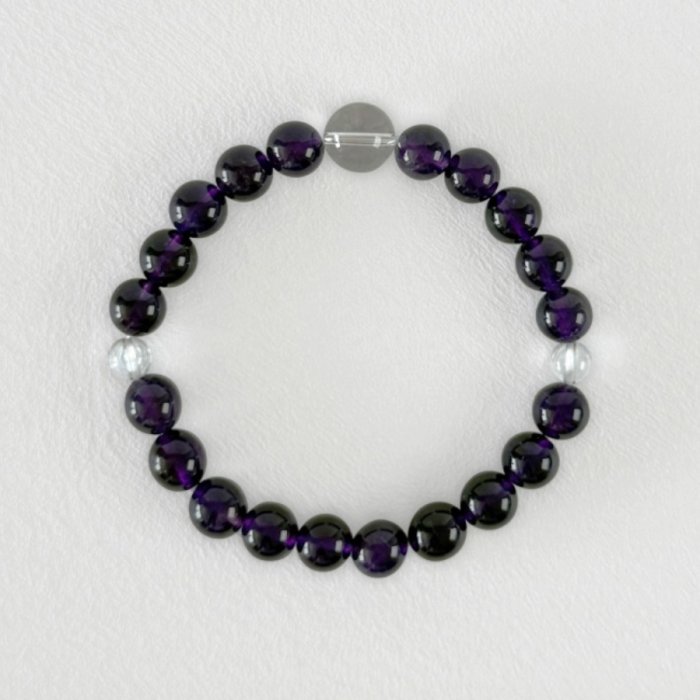 白水晶+紅瑪瑙」手珠（6mm／27顆）童款- 法鼓文化心靈網路書店